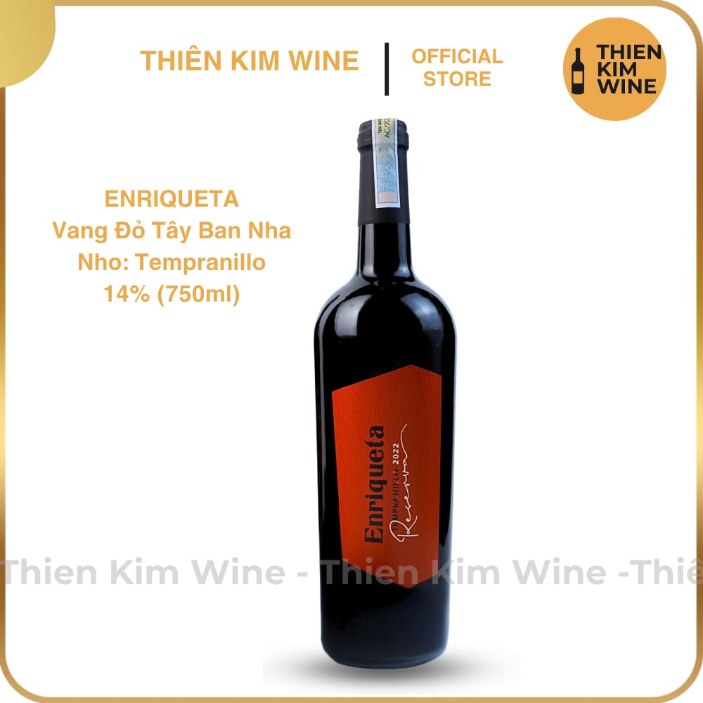 [Chính Hãng] - Rượu Vang Đỏ Tây Ban Nha Enriqueta Wine 750 ml (14%)