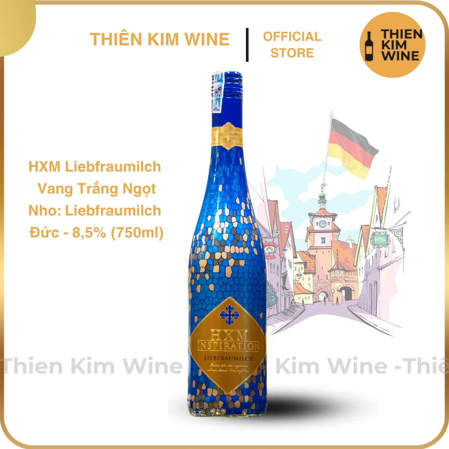 [Chính Hãng] - Rượu Vang Trắng Ngọt Đức Inspiration Liebfraumilch HXM - 750ml (8,5%)