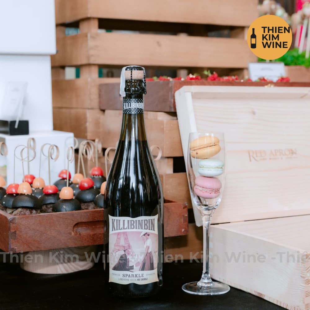 [Chính hãng] - Rượu Vang Nổ Úc Cao Cấp Killibinbin Sparkling Social Cuvée Brut & Sparkle Shiraz - 750ml (12,5% - 14,5%)