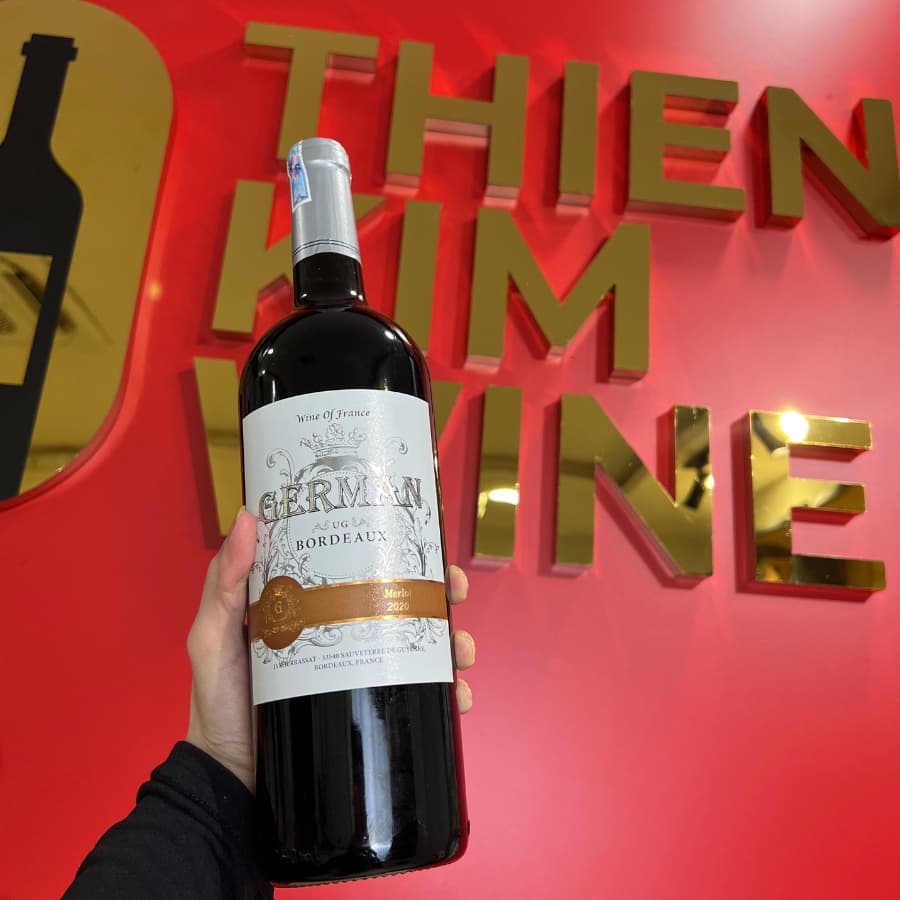 [Chính Hãng] - Rượu Vang Đỏ Pháp German Merlot - 750ml (13,5%)