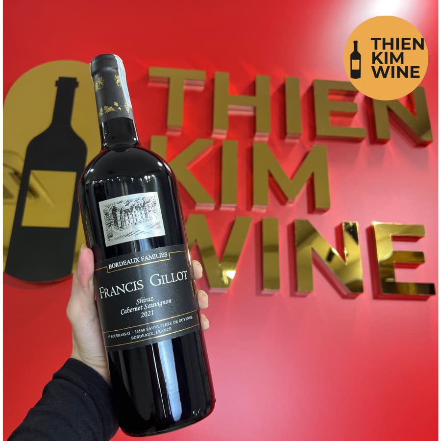 [Chính Hãng] - Rượu Vang Đỏ Pháp Francis Gillot Shiraz Cab - 750ml (13,5%)