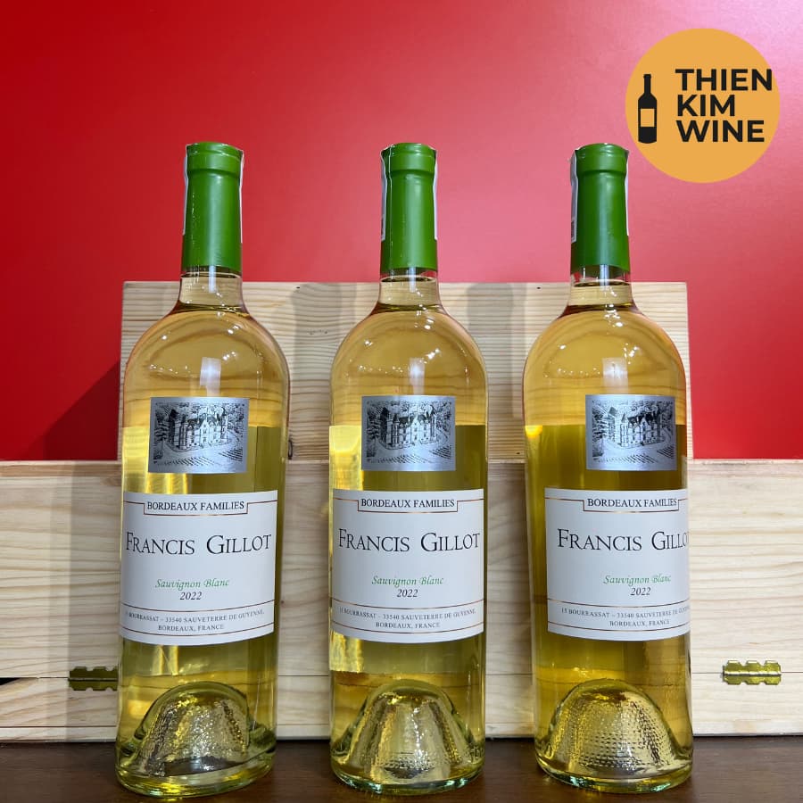 [Chính Hãng] - Rượu Vang Trắng Pháp Francis Gillot Cabernet Sauvignon Blanc- 750ml (12,5%)