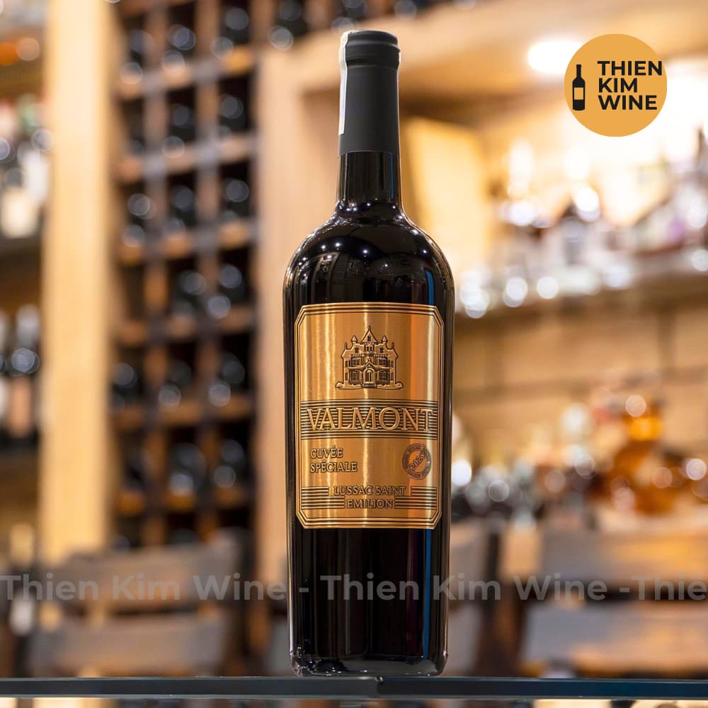 [Chính hãng] - Rượu Vang Đỏ Pháp Cao Cấp VALMONT Cuvée Spéciale Laussac Saint Emilion (Phiên Bản Đồng Gold)- 750ml (14%)