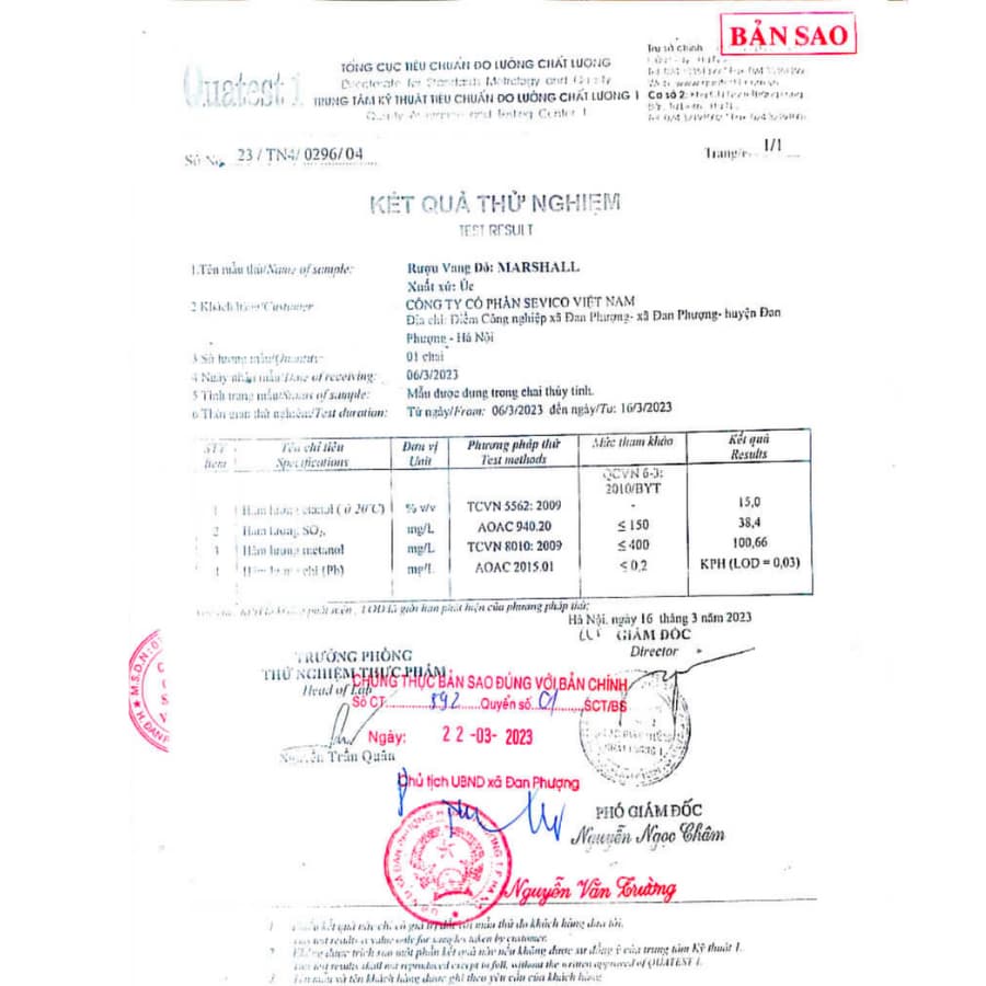 [Chính Hãng] - Rượu Vang Đỏ Úc Marshall Topaz Gold Wine Cabernet Sauvignon - 750ml (15%)