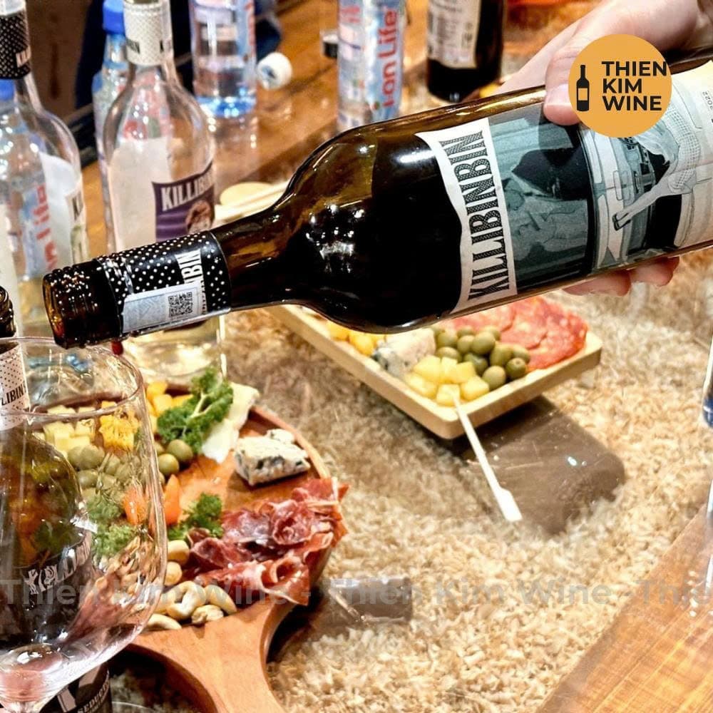 [Chính hãng] - Rượu Vang Đỏ Úc Cao Cấp "Nút Vặn" Killibinbin Smitten Malbec & Scarlet Pedtit - 750ml (14,5%)
