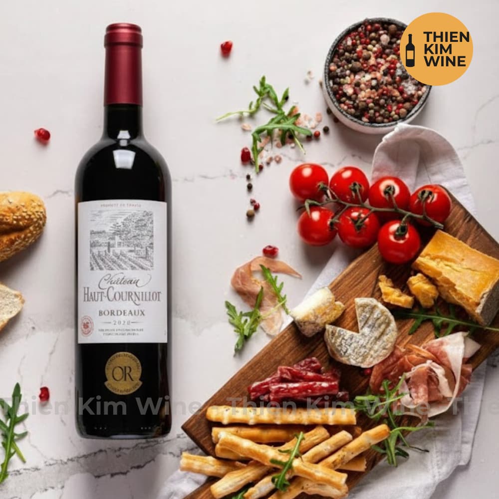 [Chính hãng] - Rượu Vang Đỏ Pháp Château Haut Cournillot Bordeaux AOC "Cabernet + Merlot" - 750ml (13%)