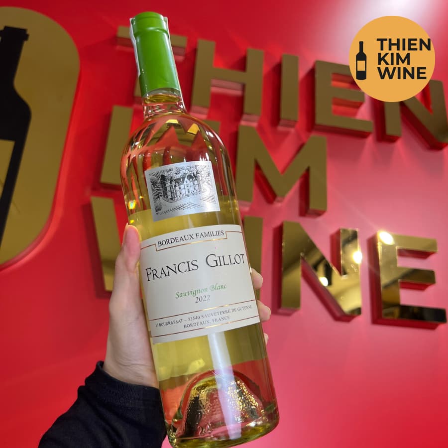 [Chính Hãng] - Rượu Vang Trắng Pháp Francis Gillot Cabernet Sauvignon Blanc- 750ml (12,5%)