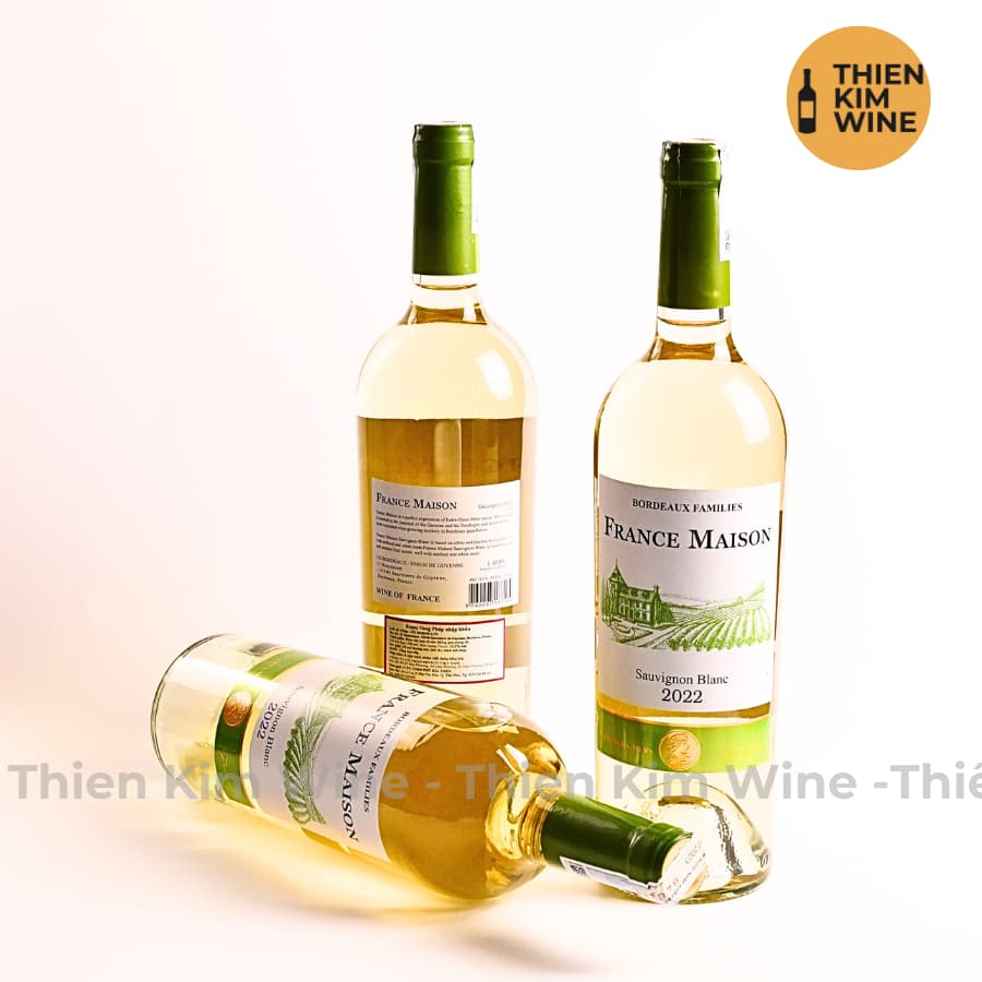 [Chính Hãng] - Rượu Vang Trắng Pháp France Maison Cabernet Sauvignon Blanc- 750ml (12,5%)