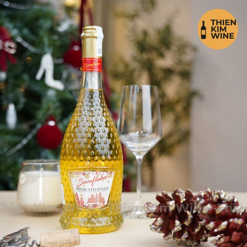 [Chính hãng] - Rượu Vang Trắng Ngọt Ý SNOWFLAKES Moscato D’asti DOCG - 750ml (5.5%)