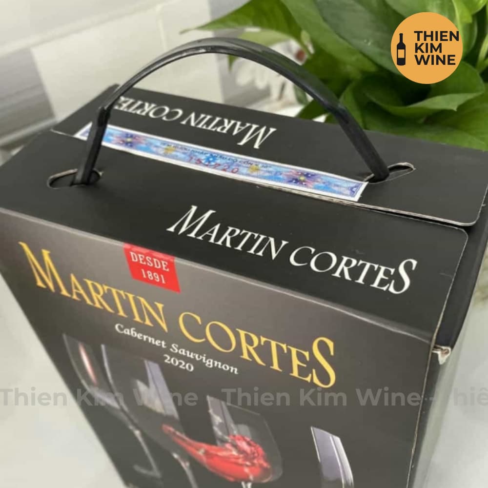 [Chính Hãng] - (Bịch 3 lít) Rượu Vang Đỏ Chile Martin Cortes Cabernet Sauvignon - 13.5%