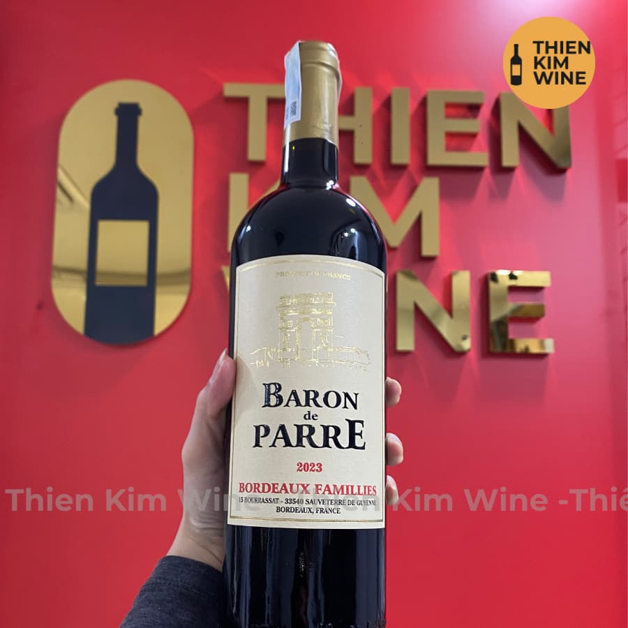 [Chính Hãng] - Rượu Vang Đỏ Pháp Baron Wine Merlot - 750ml (13,5%)