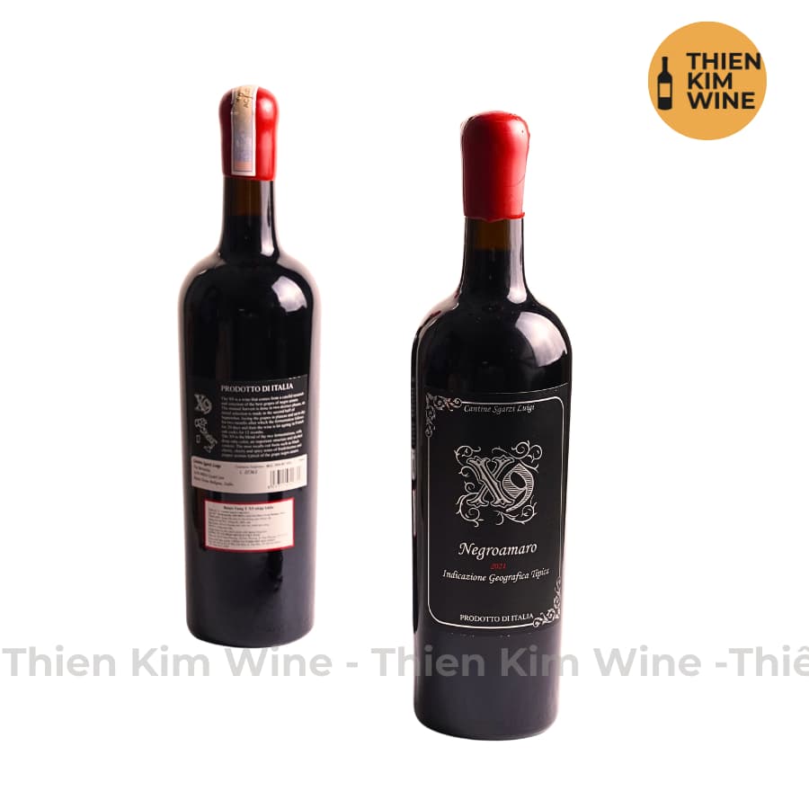 [Chính Hãng] - Rượu Vang Đỏ Ý X9 Negroamaro Wine Puglia - 750ml (16%)