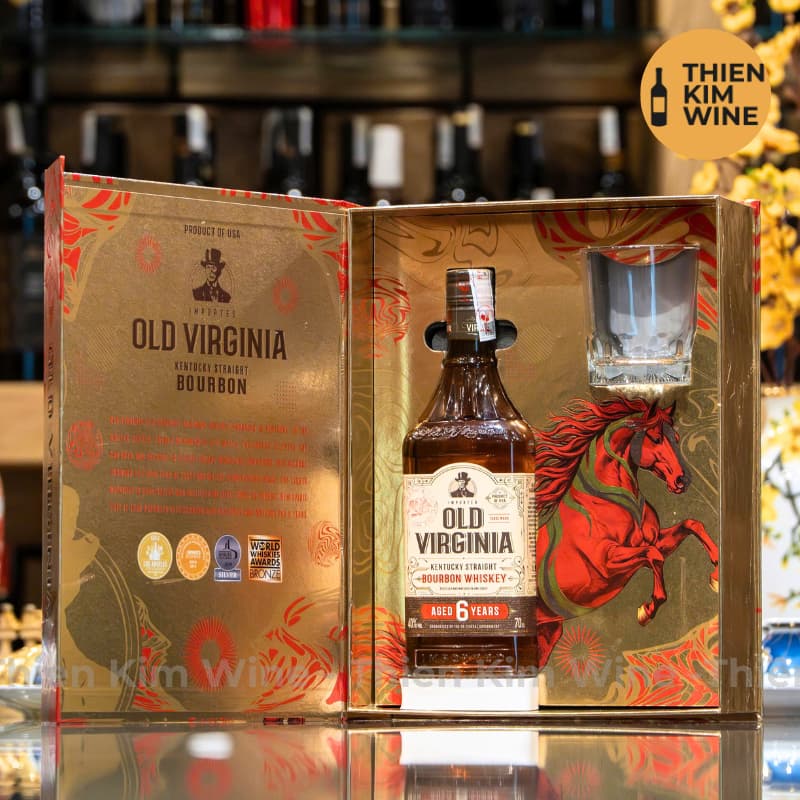 [Chính hãng] - Rượu Whisky Mỹ Old Virginia 6 Years "6 Năm" Bourrbon Whisky - 700ml (40%) - Có Hộp Quà VIP