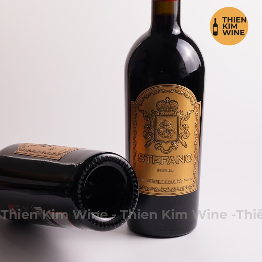 [Chính Hãng] - Rượu Vang Đỏ Ý Stefano Negroamaro Wine Puglia - 750ml (16%)