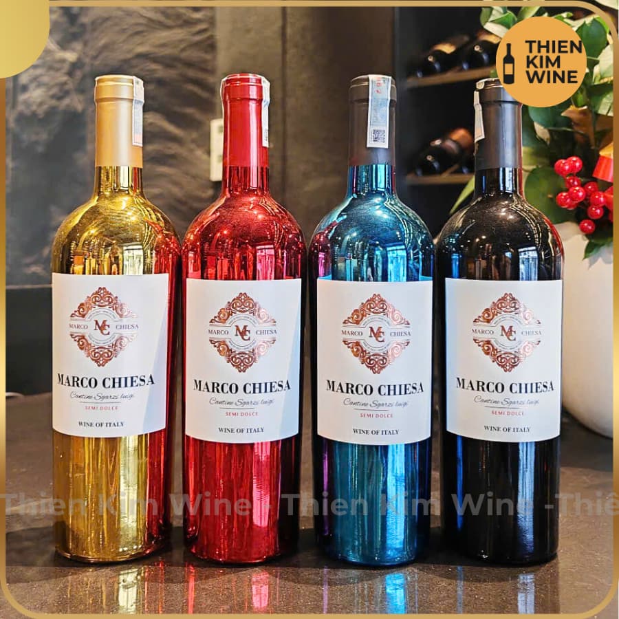 [Chính Hãng] - Rượu Vang Đỏ Ngọt Ý Marco Chiesa Semi Dolce - 750ml (10,5%)