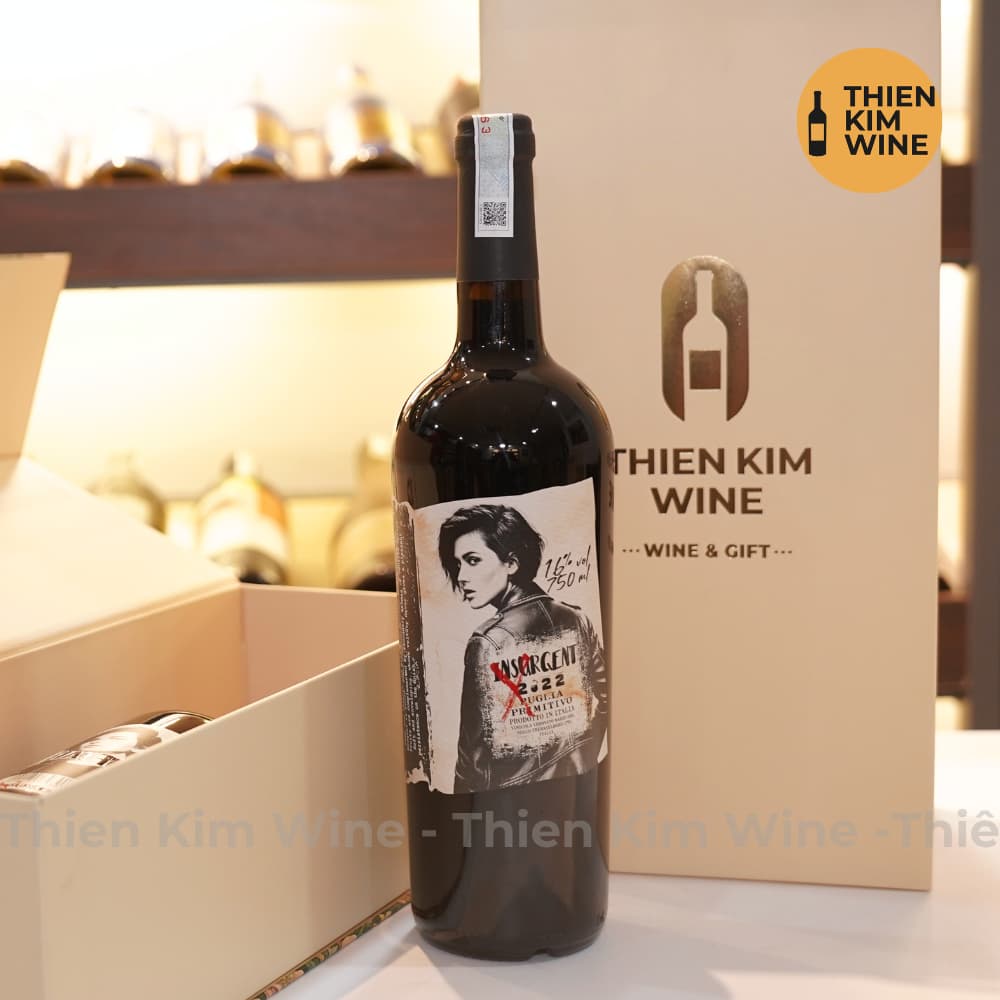 [Chính hãng] - Rượu Vang Đỏ Ý Cao Cấp NOT RATED Insurgent Primitivo Wine Puglia - 750ml (16%)