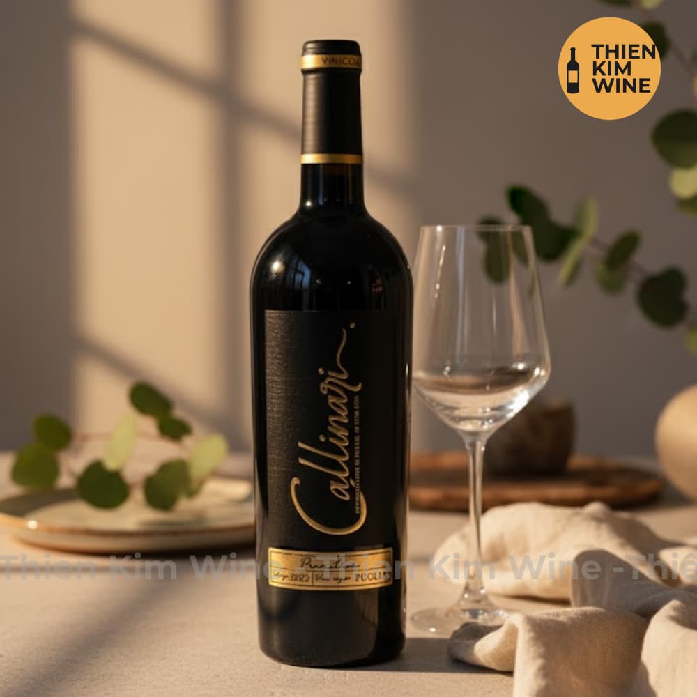 [Chính Hãng] - Rượu Vang Đỏ Ý Cao Cấp CALLINARI Primitivo Wine Puglia -  750ml (16%)