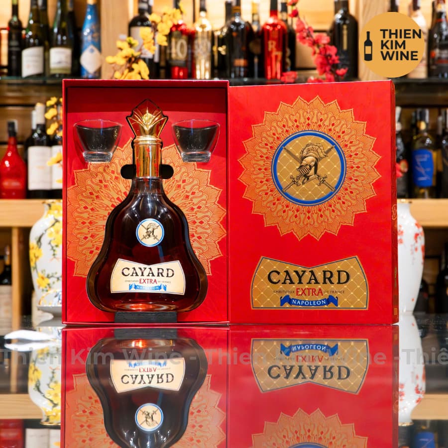 [Chính Hãng] - Hộp Quà Tặng VIP Rượu Brandy Pháp XO Cayard Napoleon - 700ml (Full Set)