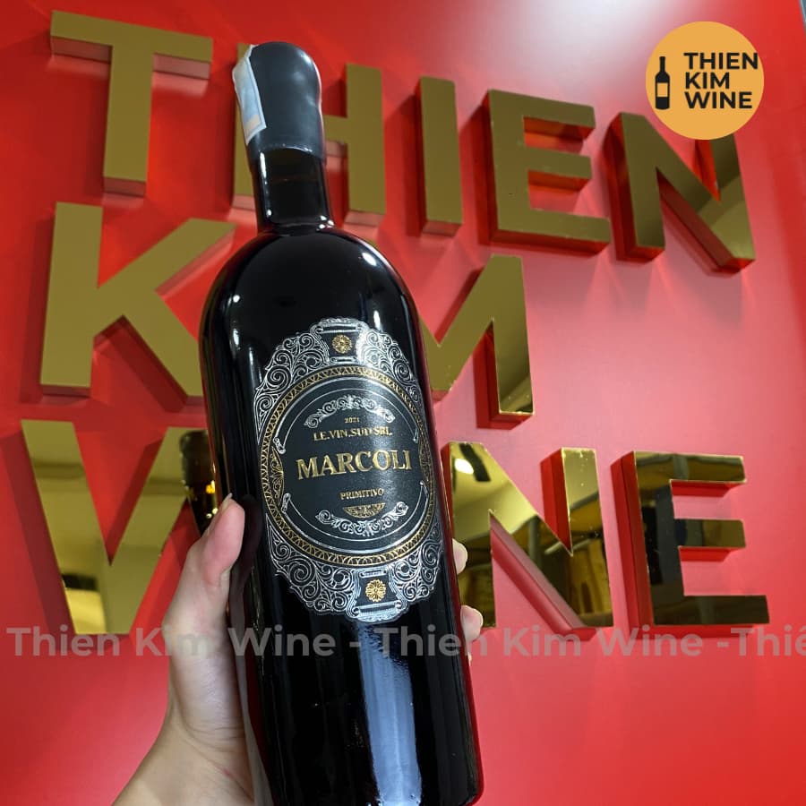 [Chính Hãng] - Rượu Vang Đỏ Ý Marcoli Wine Primitivo - 750ml (17%)