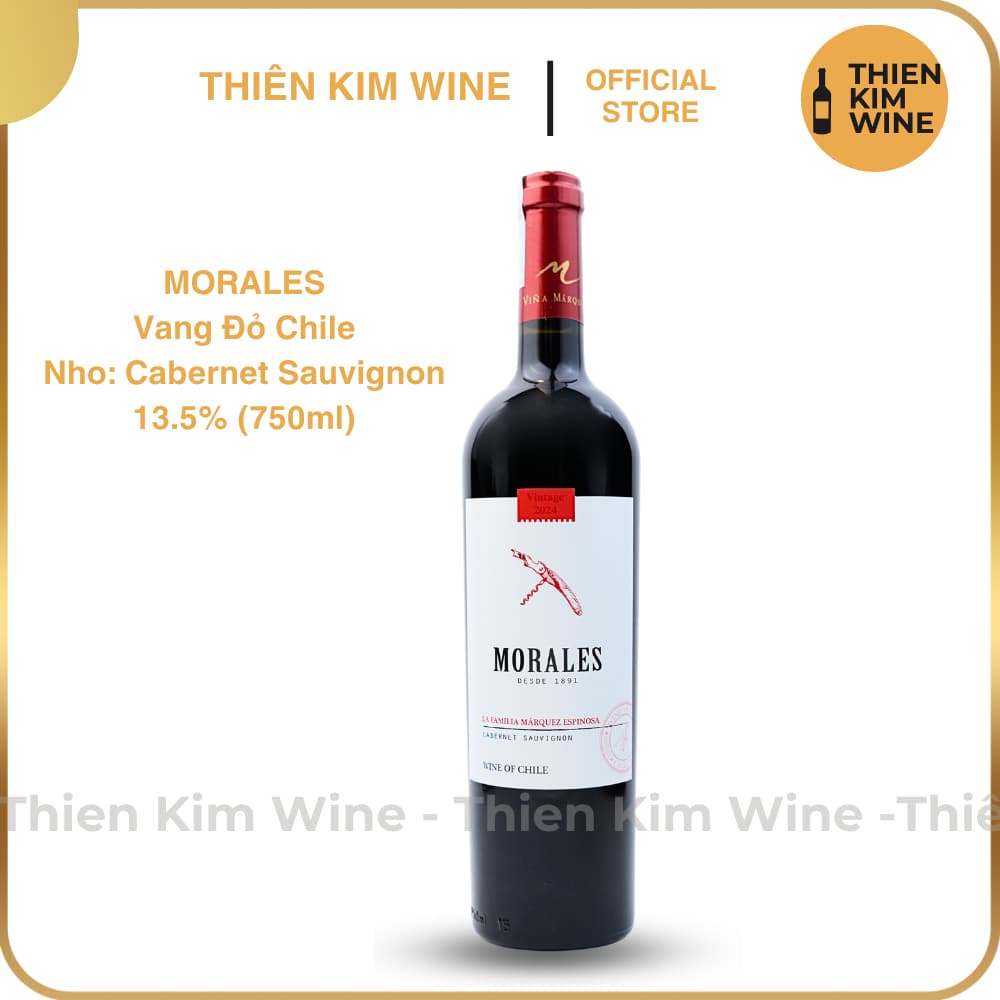 [Chính Hãng] - Rượu Vang Đỏ Chile Morales Cabernet Sauvignon - 750ml (13,5%)