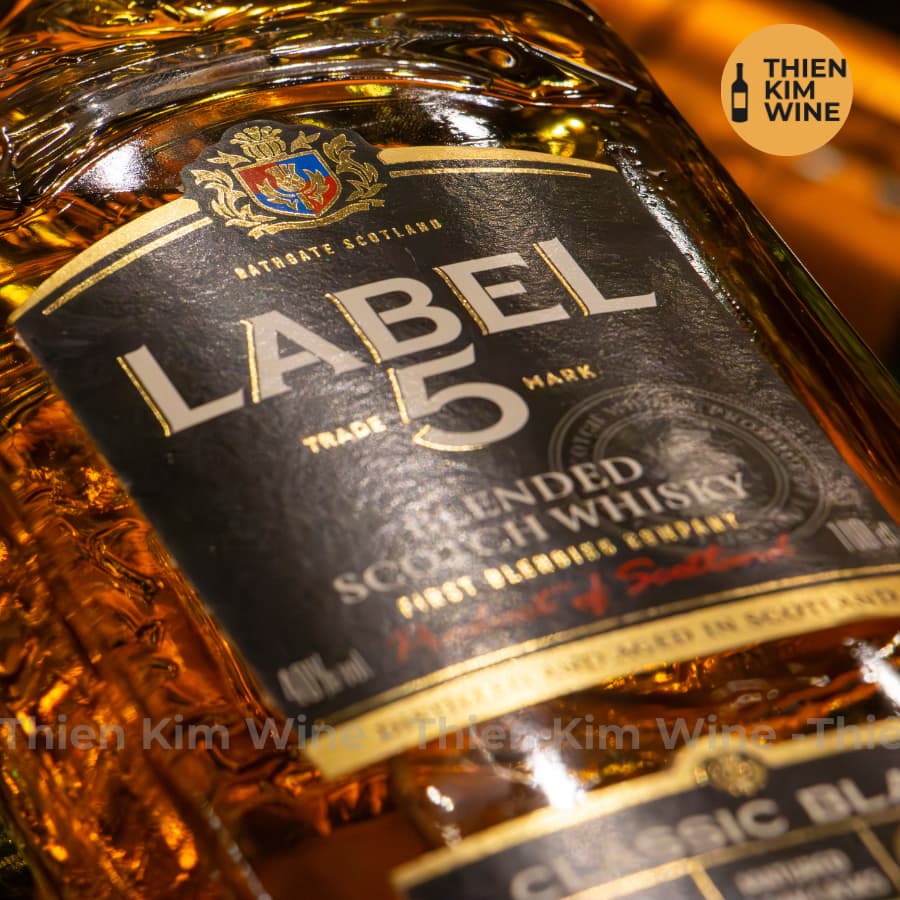 [Chính Hãng] - Hộp Quà Tặng VIP  Whisky Scotch Label 5 - 1000ml (40%)