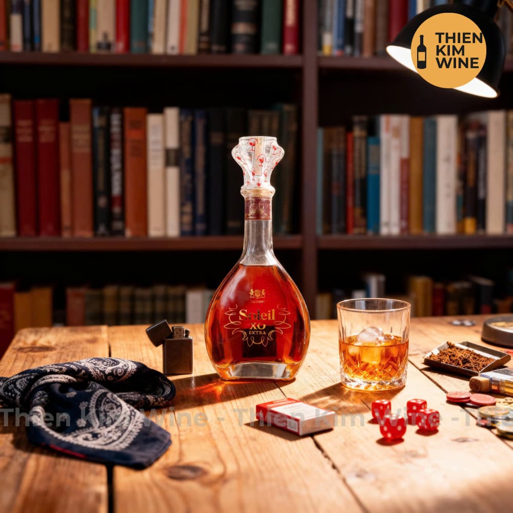 [Chính Hãng] - Hộp Quà Tặng VIP Rượu Brandy Pháp XO Soleil Extra - 700ml (Full Set)