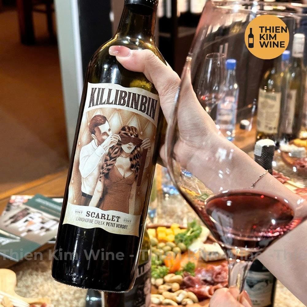 [Chính hãng] - Rượu Vang Đỏ Úc Cao Cấp "Nút Vặn" Killibinbin Smitten Malbec & Scarlet Pedtit - 750ml (14,5%)