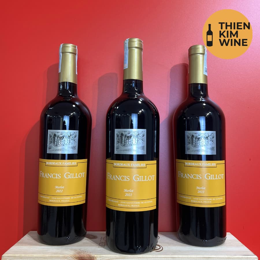 [Chính Hãng] - Rượu Vang Đỏ Pháp Francis Gillot Merlot - 750ml (13,5%)