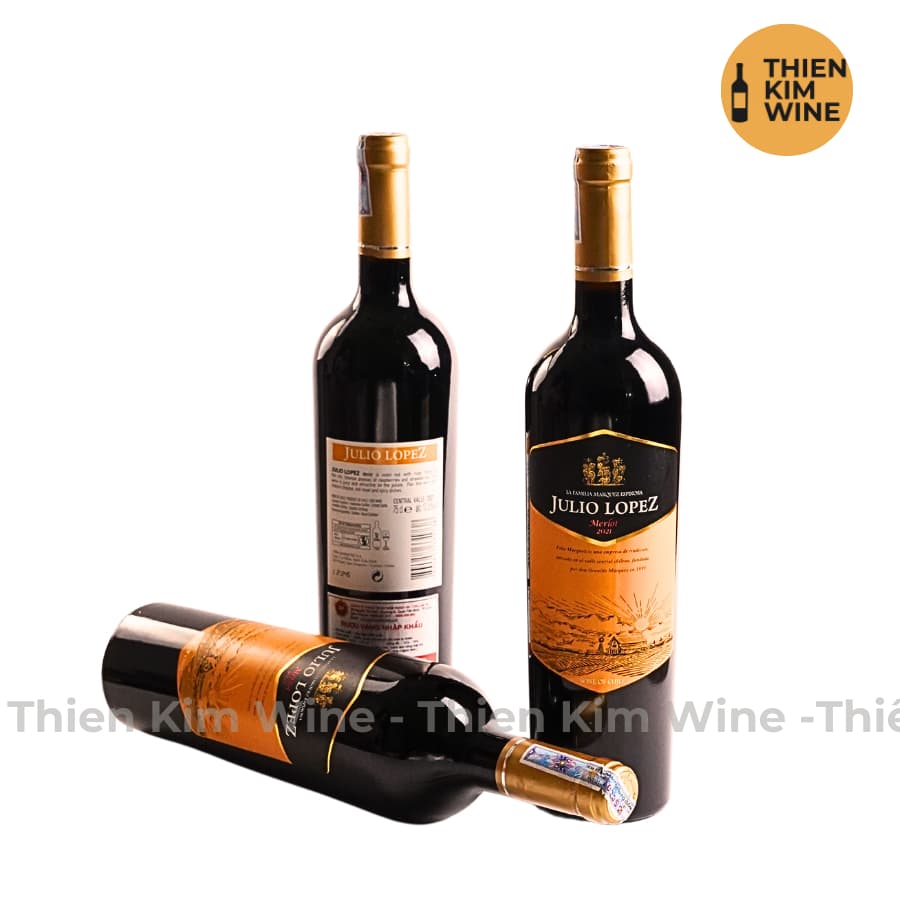 [Chính Hãng] - Rượu Vang Đỏ Chile Julio Lopez Merlot - 750ml (13,5%)