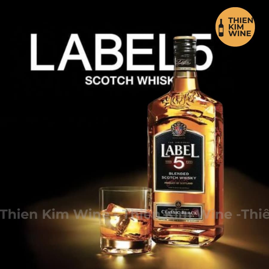 [Chính Hãng] - Rượu Whisky Scotch Label 5 - Chai Mini 200ml (40%)