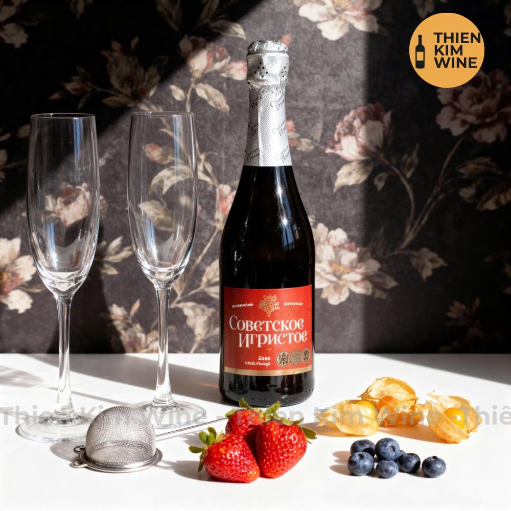 [Chính Hãng] - Rượu Vang Nổ Hungary Szovjetszkoje Igisztoje - 750ml (11.5%)