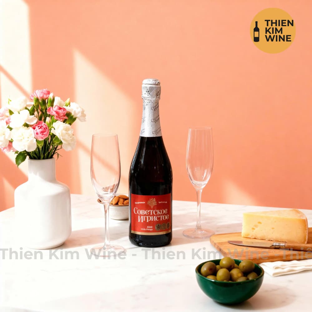 [Chính Hãng] - Rượu Vang Nổ Hungary Szovjetszkoje Igisztoje - 750ml (11.5%)