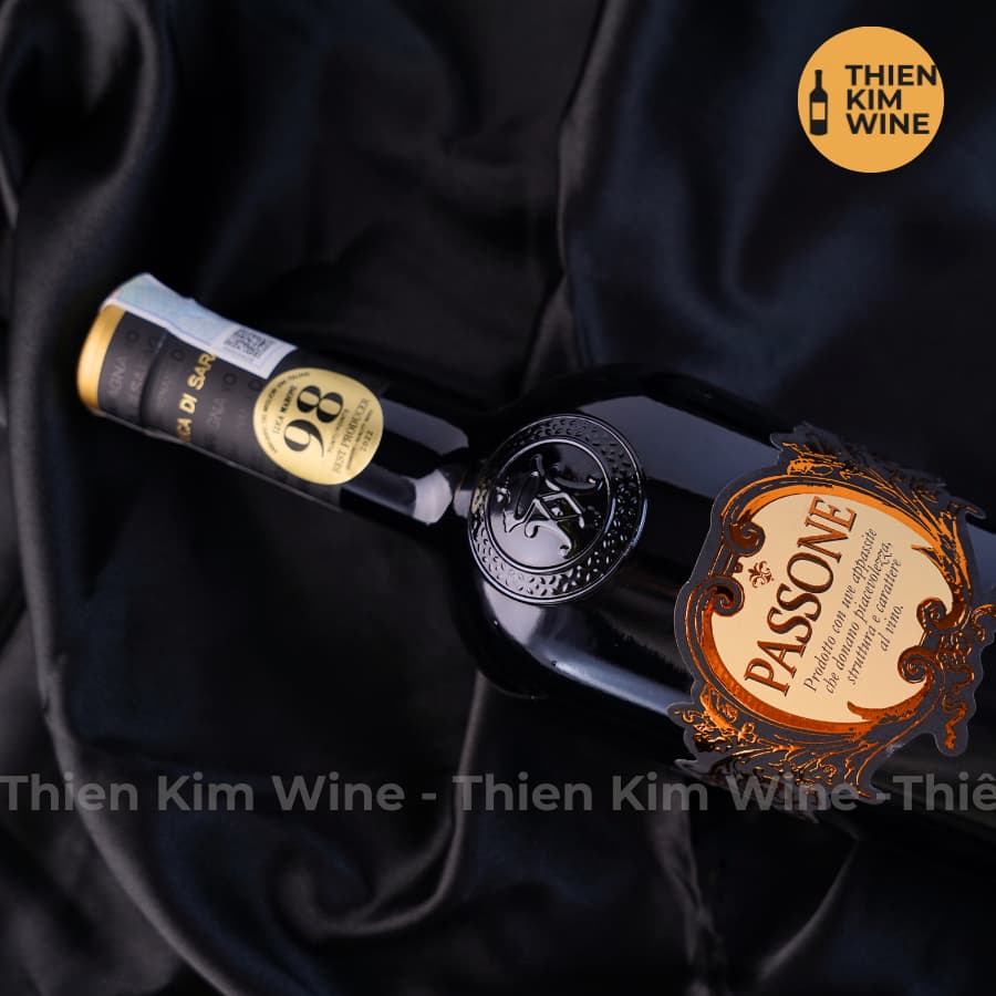 [Chính Hãng] - Rượu Vang Ý Passone Duca di Saragnano Blend Puglia Cao cấp 98/100 Point - 750ml (15%)