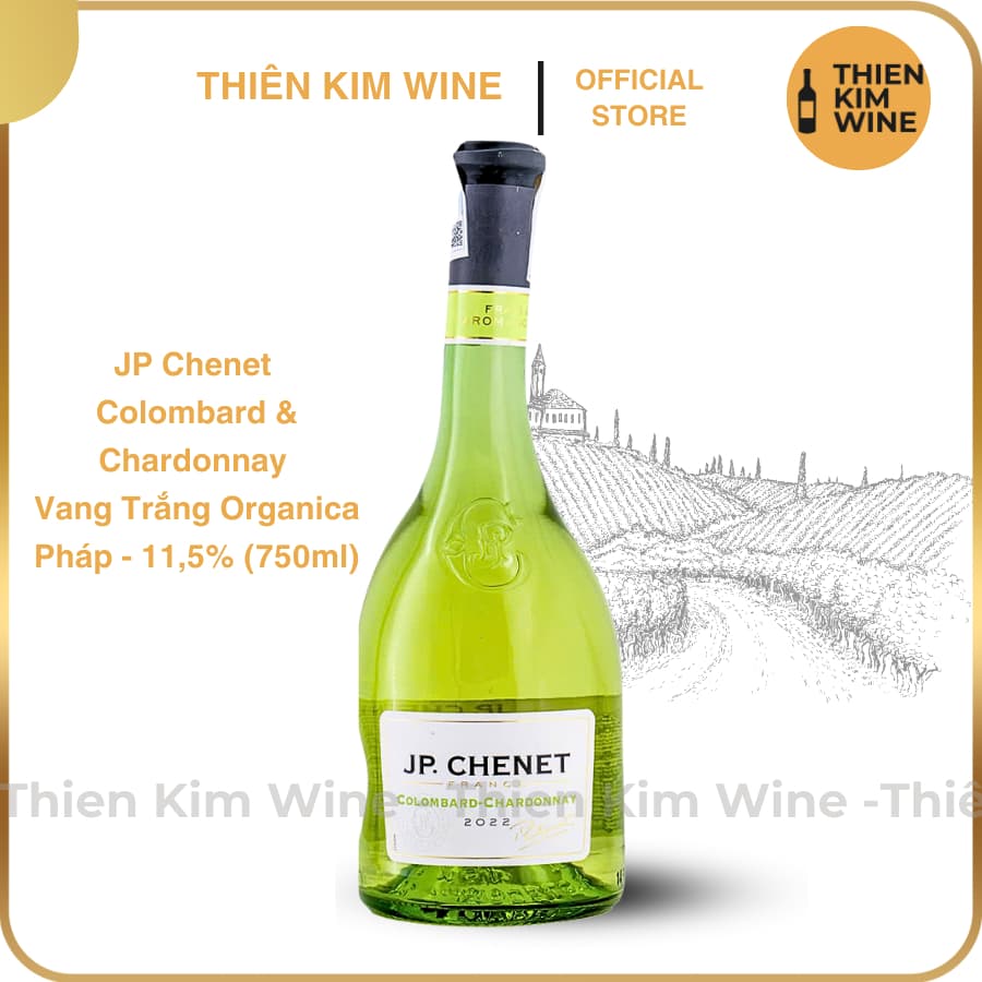 [Chính Hãng] - Rượu Vang (Vẹo) Trắng Pháp Jp Chenet Original Colombard & Chardonnay - 750ml (11,5%)