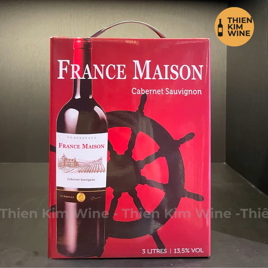 [Chính Hãng] - (Vang Bịch) Rượu Vang Đỏ Pháp France Maison Cabernet Sauvignon - (Bịch 3Lit/5Lit)