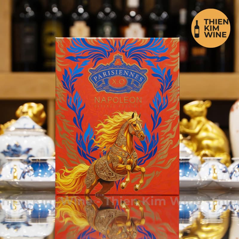 [Chính Hãng] - Hộp Quà Tặng VIP Rượu XO Brandy Pháp Parisiennes - 700ml (Full Set)
