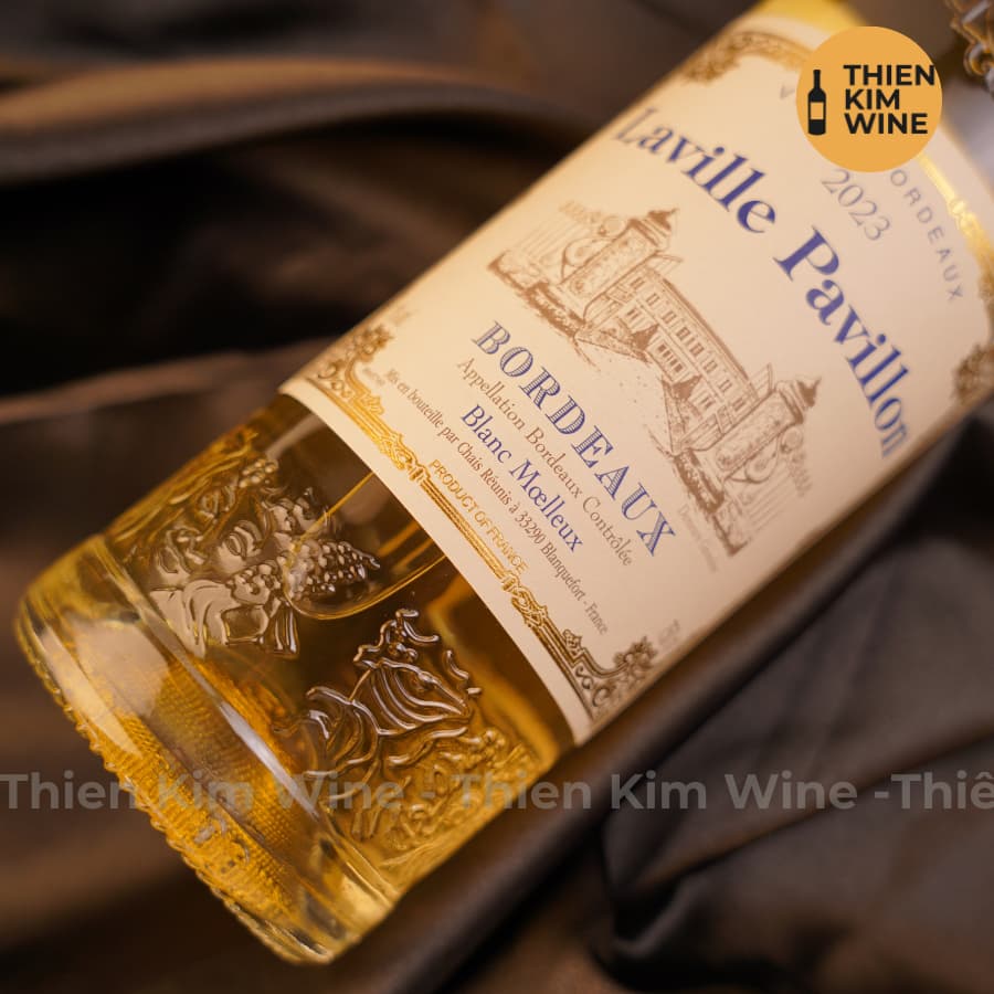 [Chính Hãng] - Rượu Vang Trắng Pháp Laville Pavillon Bordeaux Blanc Moelleux - 750ml (11%)