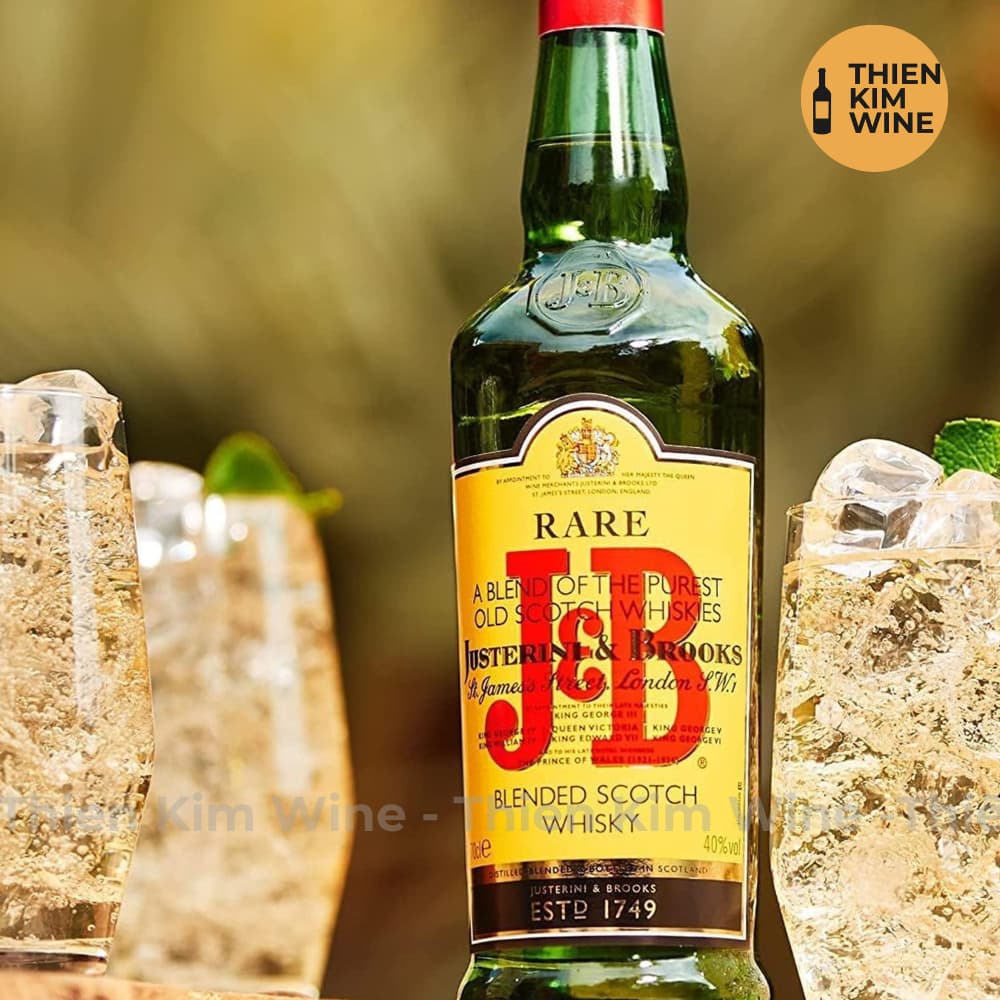 [Chính hãng] - Rượu Scotch Whisky J&B Rare Blended xuất xứ Anh Quốc - 750ml (40%)