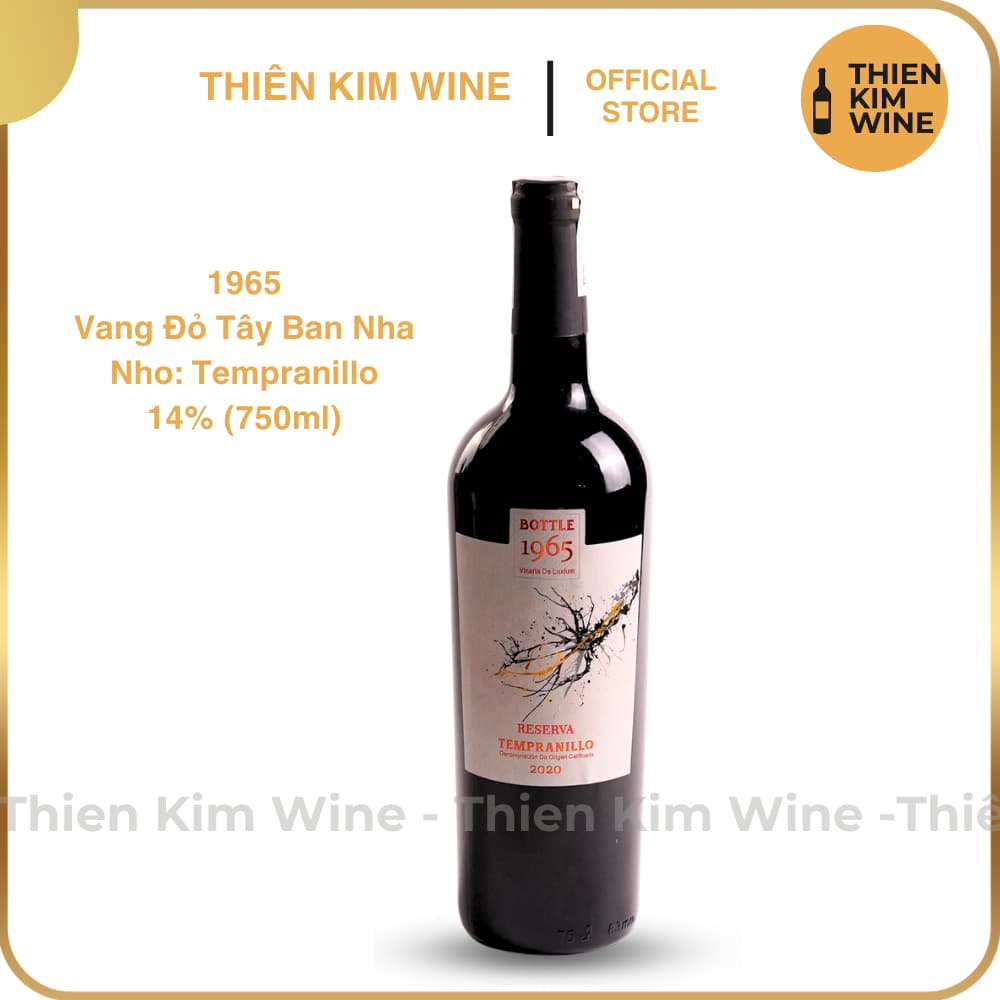 [Chính Hãng] - Rượu Vang Đỏ Tây Ban Nha 1965 - 750 ml (14%)