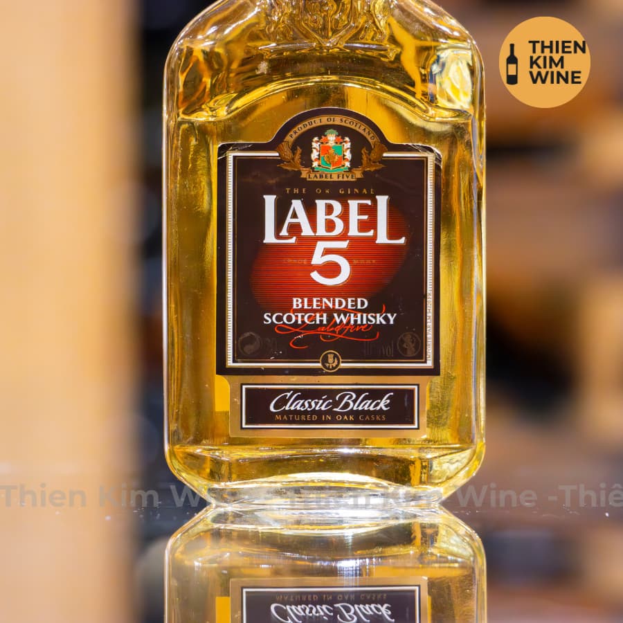 [Chính Hãng] - Rượu Whisky Scotch Label 5 - Chai Mini 200ml (40%)