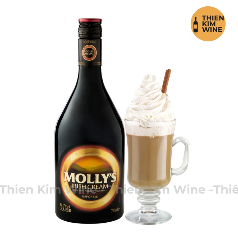 [Chính Hãng] - Rượu Molly’s Irish Cream ( Rượu sữa Ireland) - 17% (700ml)