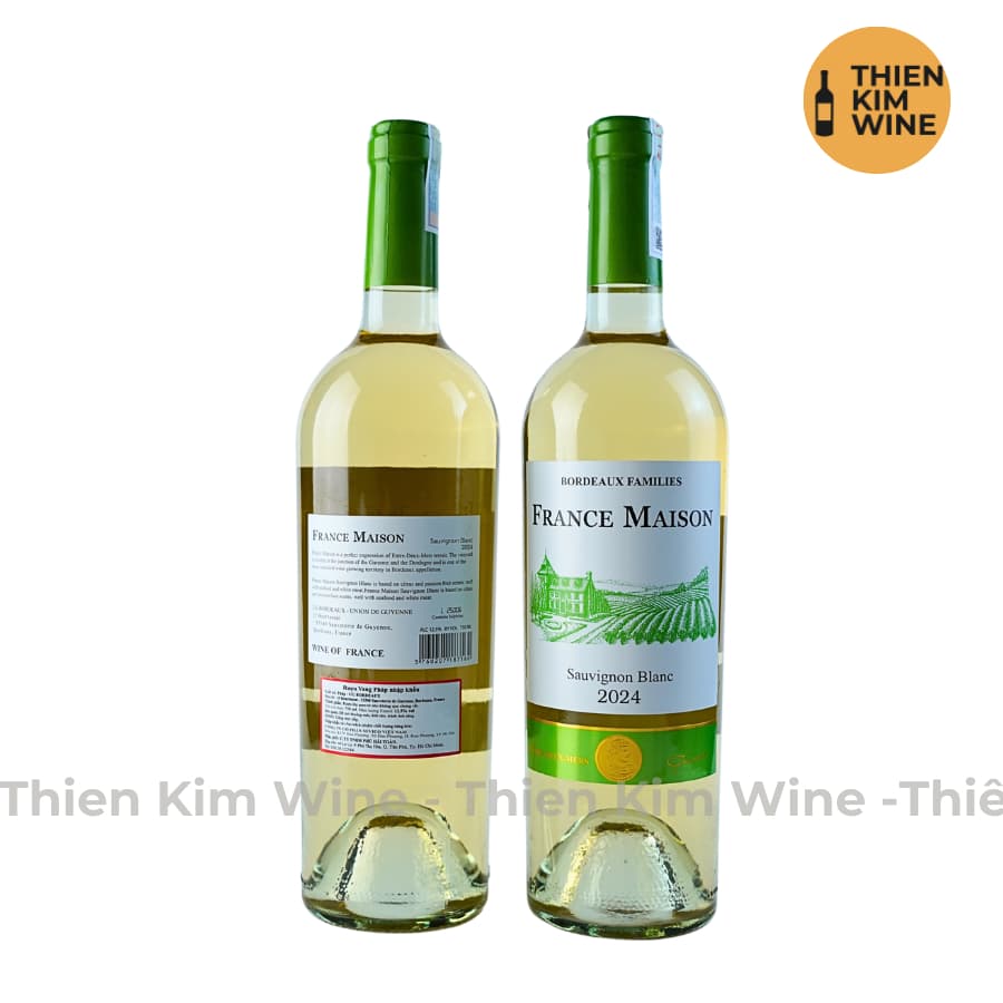 [Chính Hãng] - Rượu Vang Trắng Pháp France Maison Cabernet Sauvignon Blanc- 750ml (12,5%)