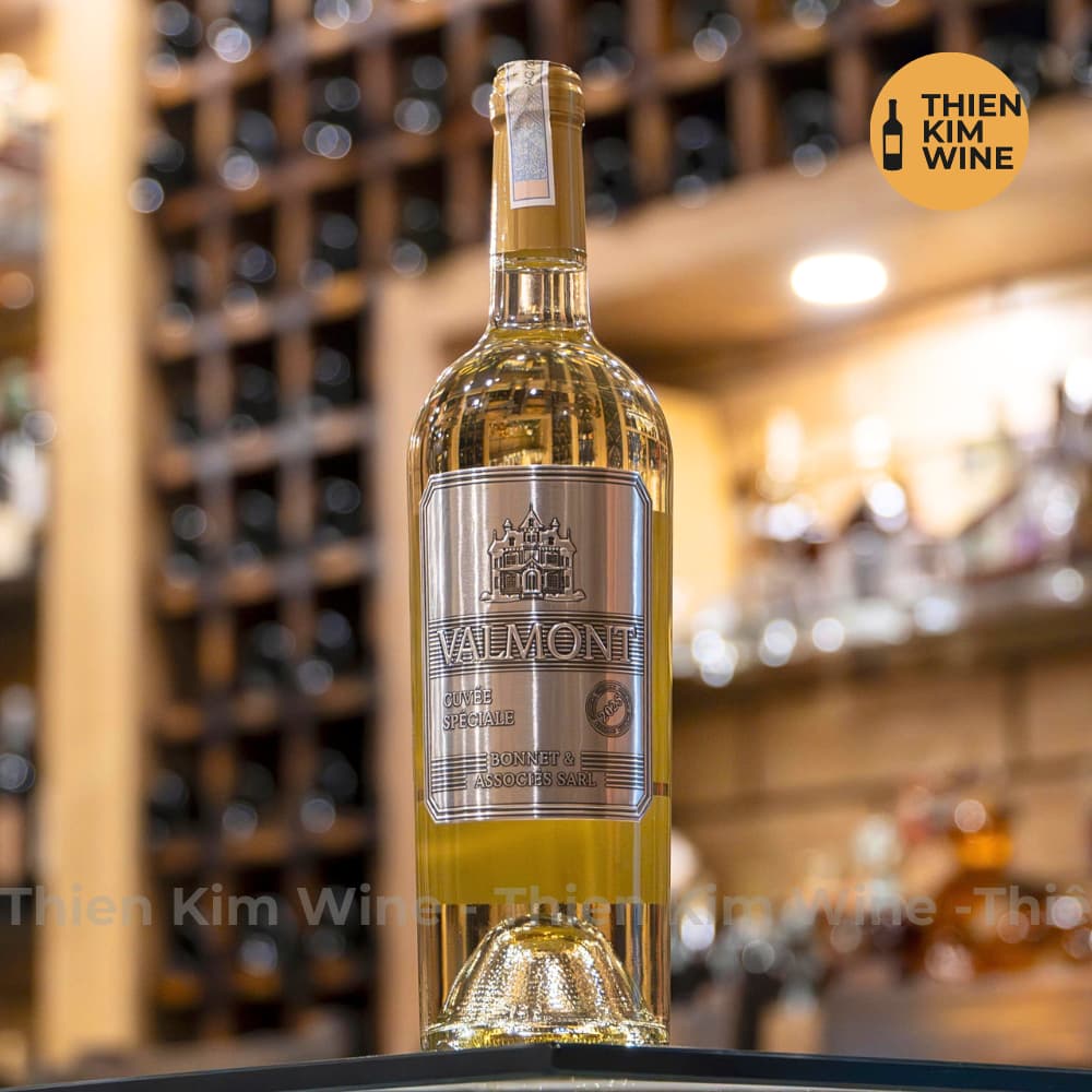 [Chính hãng] - Rượu Vang Trắng Pháp Cao Cấp VALMONT Cuvée Spéciale Bonnet&Associes Sarl (Phiên Bản Bạc Silver) 750ml 12%