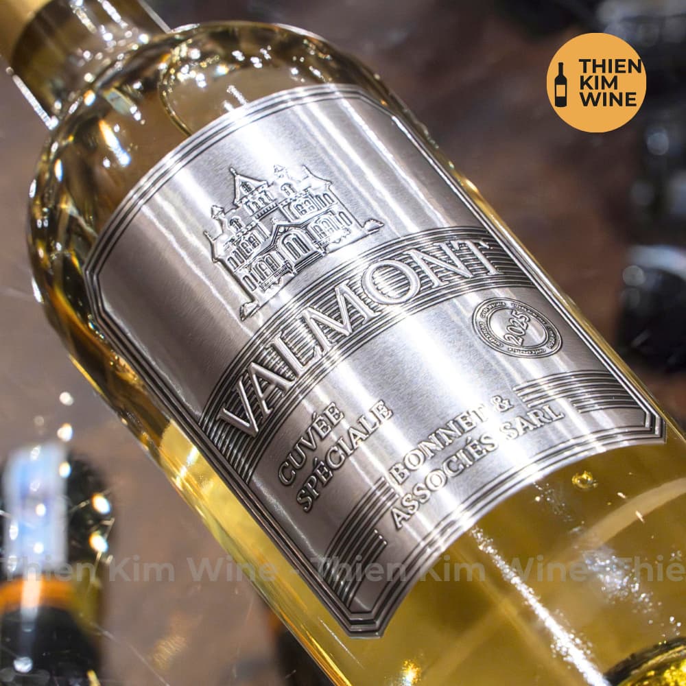 [Chính hãng] - Rượu Vang Trắng Pháp Cao Cấp VALMONT Cuvée Spéciale Bonnet&Associes Sarl (Phiên Bản Bạc Silver) 750ml 12%