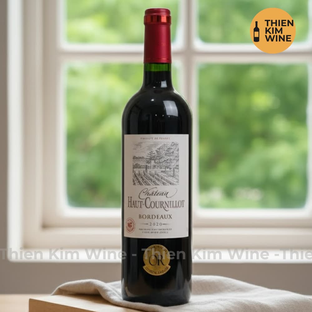 [Chính hãng] - Rượu Vang Đỏ Pháp Château Haut Cournillot Bordeaux AOC "Cabernet + Merlot" - 750ml (13%)