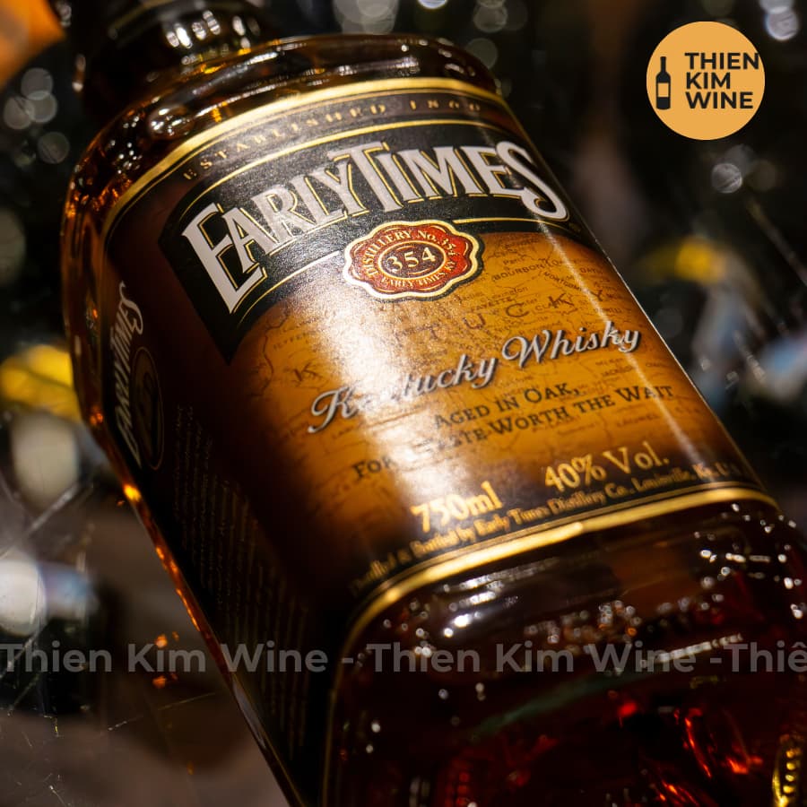 [Chính Hãng] - Rượu Bourbon Whisky Mỹ Early Times - 750ml (40%)