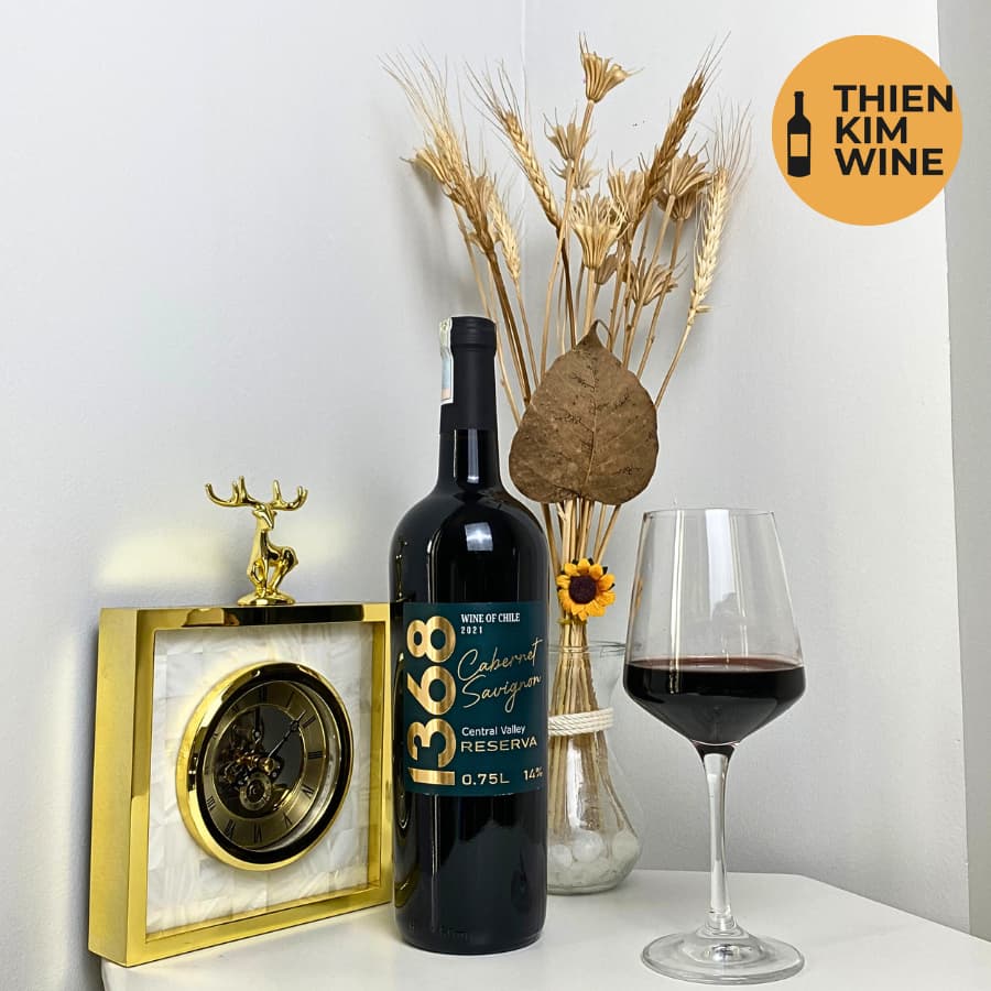 [Chính Hãng] - Rượu Vang Đỏ Chile 1368 - 750 ml (14%)