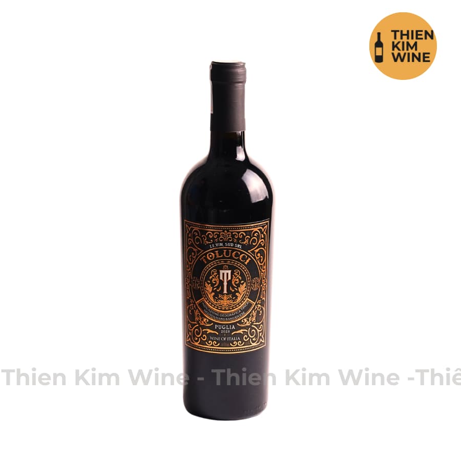 [Chính Hãng] - Rượu Vang Đỏ Ý Tolucci Rosso IGP Puglia - 750ml (14%)