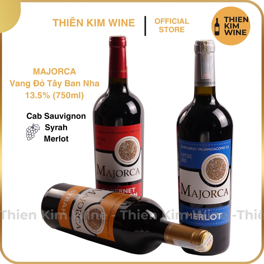 [Chính Hãng] - Rượu Vang Đỏ Tây Ban Nha Majorca - 750ml (13,5%)