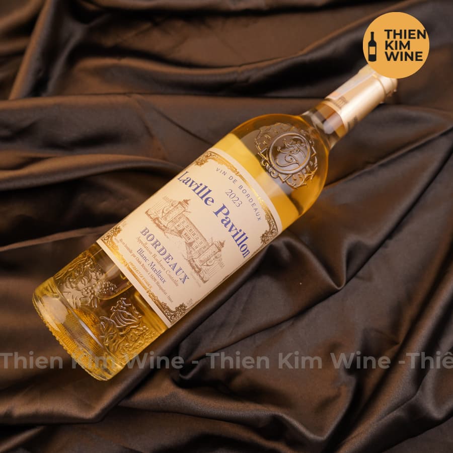 [Chính Hãng] - Rượu Vang Trắng Pháp Laville Pavillon Bordeaux Blanc Moelleux - 750ml (11%)